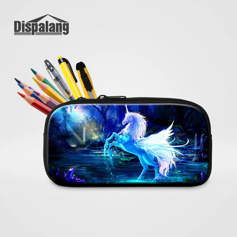 Pencil Case22 Милый чехол-карандаш с принтом единорога для студентов, школьные принадлежности, женские маленькие косметички для путешествий, новая сумка на молнии - Цвет: Pencil Case22