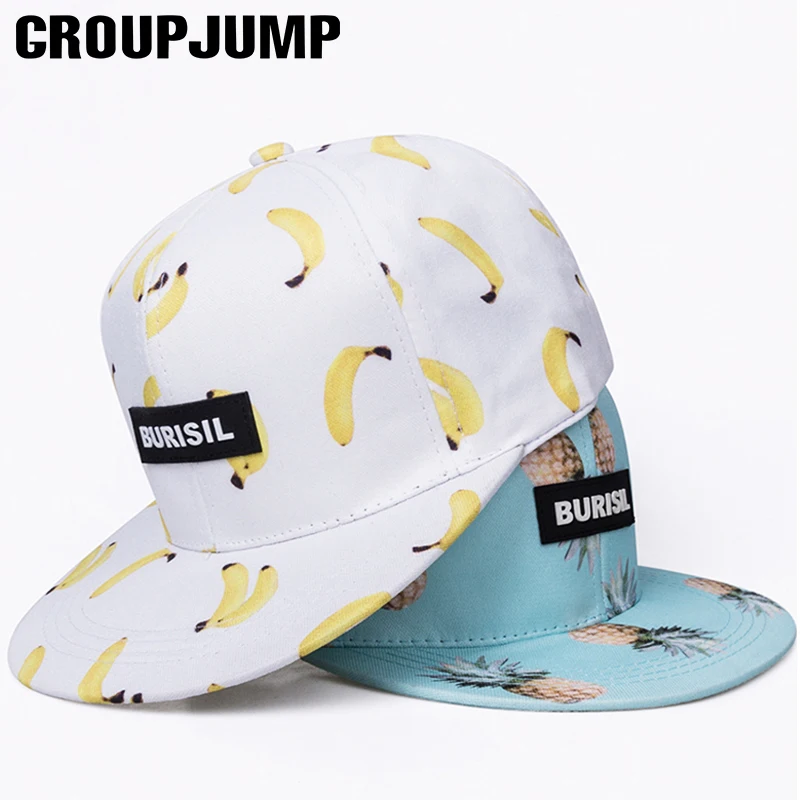 Модная кепка с фруктовым принтом GROUPJUMP кепки бейсболки для взрослых и детей Кепка