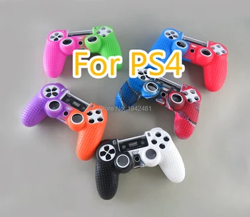 

2pcs Colorful Anti-slip Silicone Rubber Skin Case Cover for PS4 Dualshock 4 Pro Slim Controller with Free Thumb Stick Grips