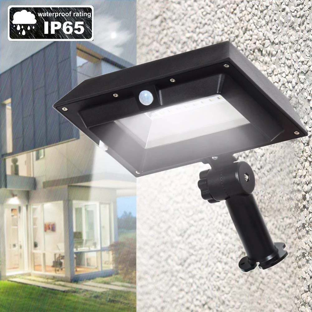 30 LED Solar Wall Lamp ABS Garden Decoration Wireless Night Light Security Emergency Body Induction Outdoor Waterproof Pathway