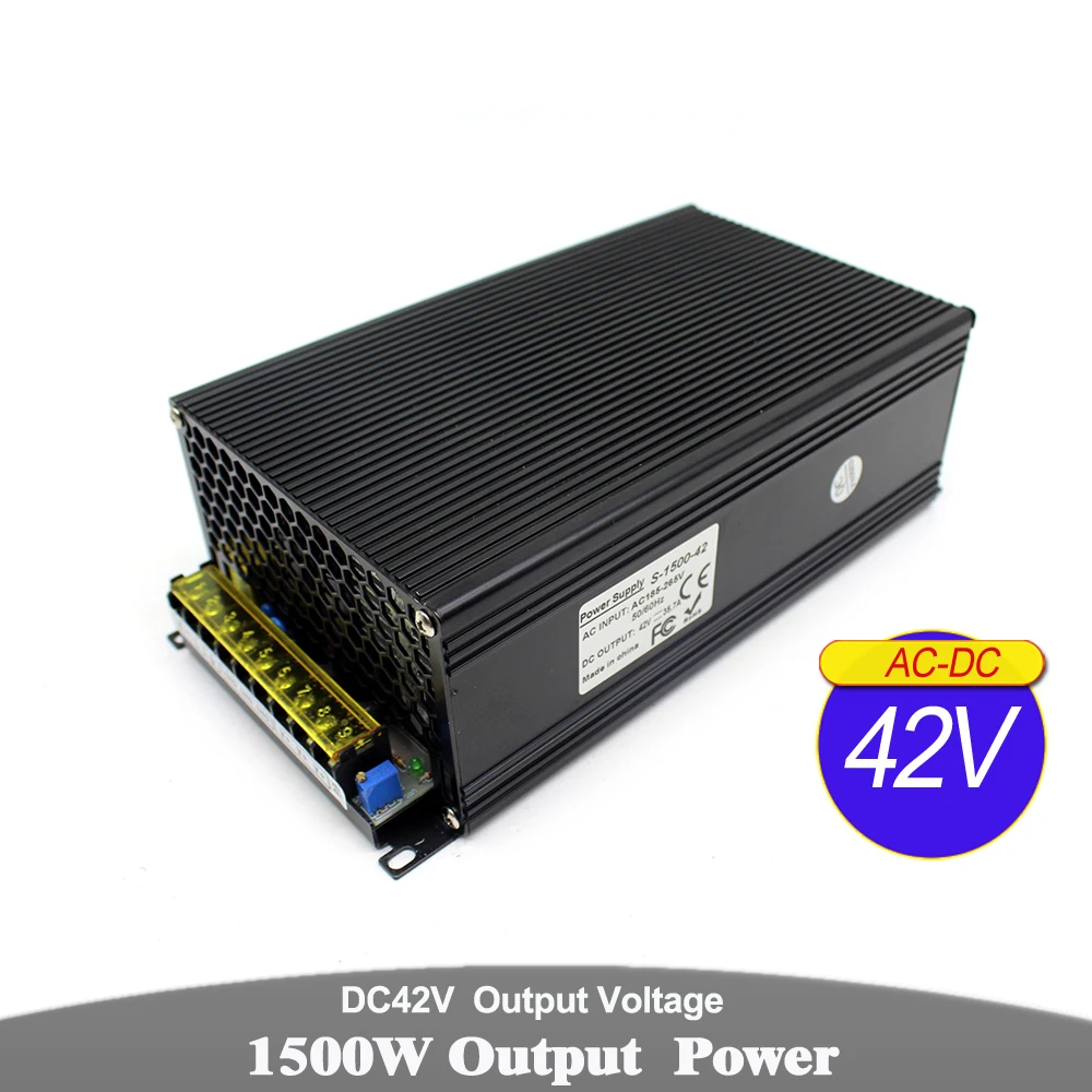 

42V 1500W Universal Switching Power Supply Transformers 110V 220V AC DC42V SMPS for CCTV Radio Lighting CNC Router