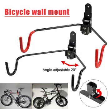 

High Quality Bike Wall Rack Adjustable Bicycle Wall Hooks Road Mountain Bikes Holder Hanger Mount Storage Rack DOG88