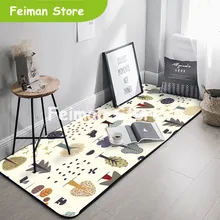 Длинный ковер кухонный прикроватный коврик Домашний походный матрац толстый нескользящий ковер для ванной спальни ковры