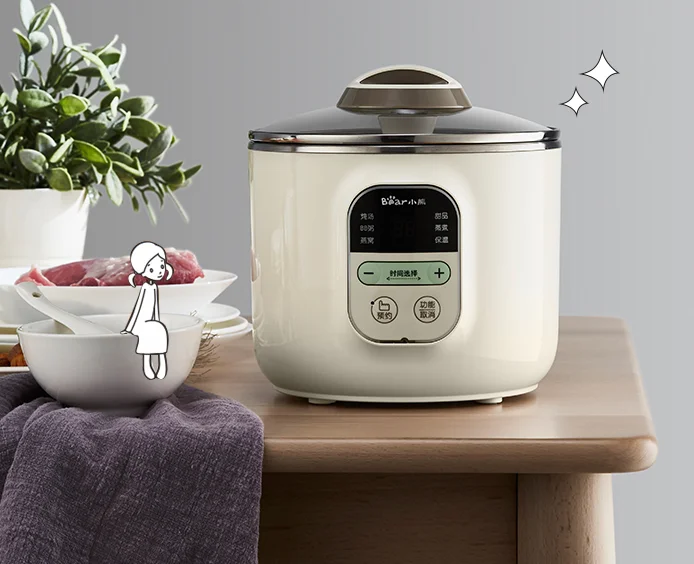 Ceramic automatic baby auxiliary food porridge soup magic electric cooker J03