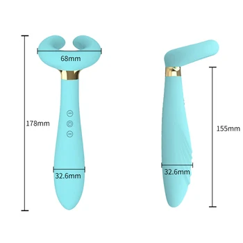 Dildo Vibrator for Women Double Penetration 3 Motors Nipple Clitoris Vagina Penis Stimulator Massager Couple Vibrator Sex Toys 6