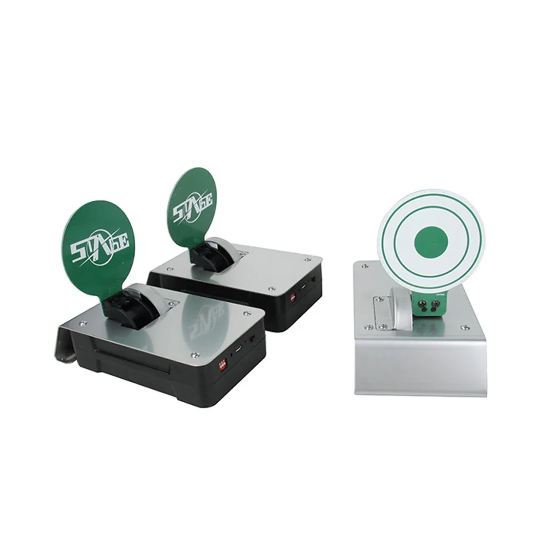 

Electronic Shooting Metal Target Mobile Phone WiFi Control Shooting Game Target With 2Pcs Son-Machine For BB Darts