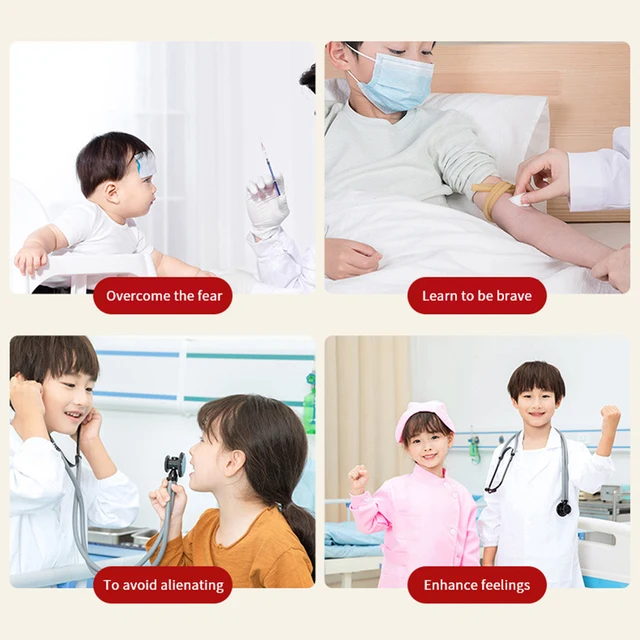 Doctor Set For Kids Pretend Play Girls Role-playing Games Hospital Accessorie Medical Kit Nurse Tools Bag Toys Children Gift 5