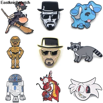 

12pcs/lot E1474 Enamel Pin Medal Cartoon Cute Dragon Dog Brooches Collection Metal Lapel Pin Badges for Backpack Jewelry Gifts