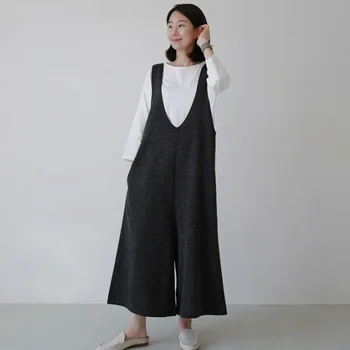 

SuperAen 2020 Spring and Autumn New Sleeveless Jumpsuits Women Leisure Wild Fashion Ladies Jumpsuits Korean Style V-neck