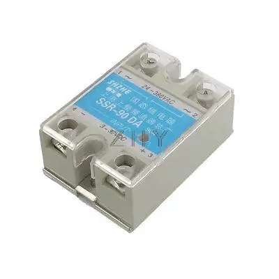 

SSR-90DA DC to AC Covered Solid State Module Relay DC 3-32V AC 24-380V