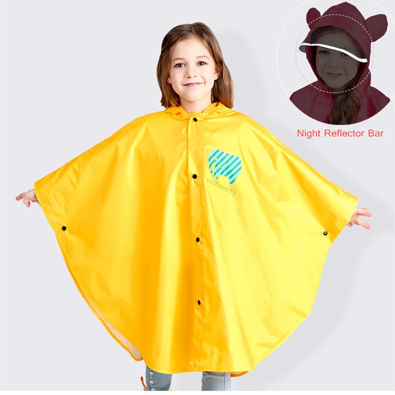 pb Chubasquero Poncho Impermeable Chubasquero Infantil Ni/ñO Capa de Lluvia de Dibujos Animados Poli/éSter Ligero