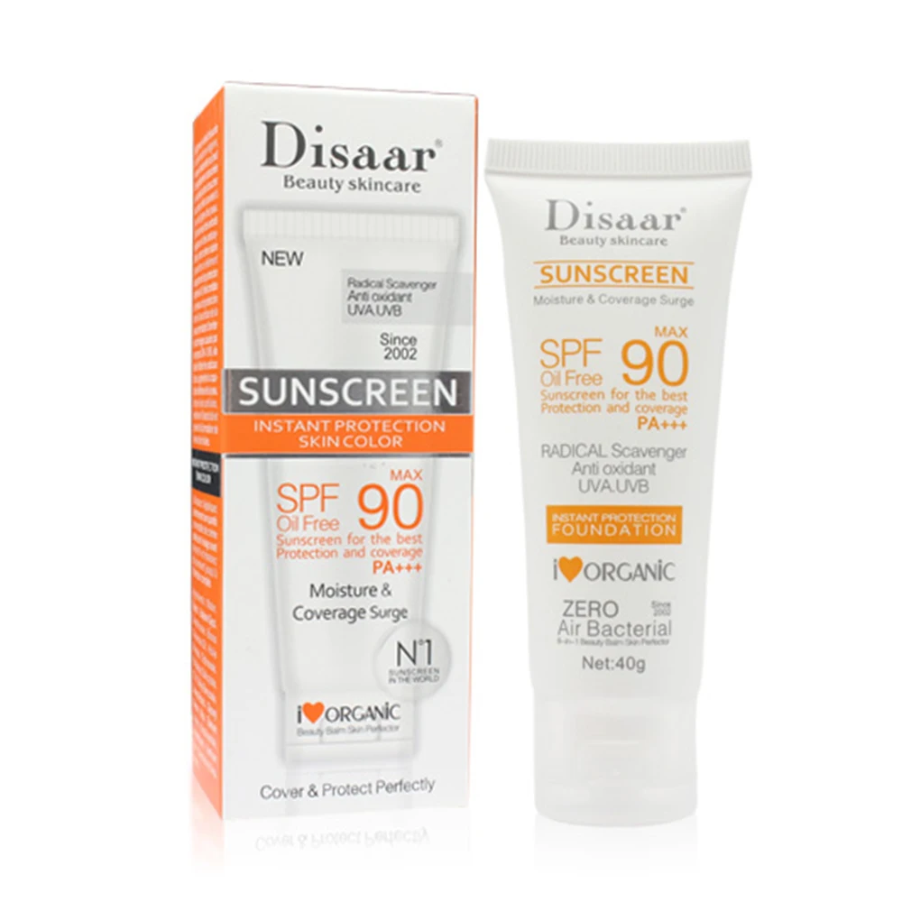 Солнцезащитный крем Disaar Spf 90 ++ увлажняющий защищающий кожу солнцезащитный уход