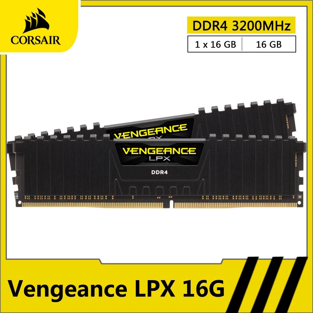 

CORSAIR Vengeance LPX RAM DDR4 16GB 32GB 3200MHz Desktop Memory PC Computer Desktop Memoria RAM DDR4 288 Pin DIMM Module