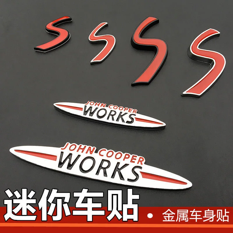 For BMW Mini Cooper S JCW Clubman R55 R60 R61 F54 F56 Automotive sports metal tail side label body sticker WORKS Chinese network |