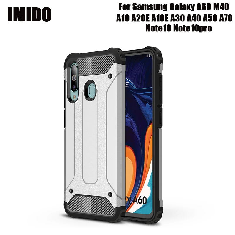 For Samsung Galaxy A60 M40 A30 A40 A50 A20E A10E Note10 Note10pro Durable Armour PC+TPU Phone Case sport ShockProof phone case |