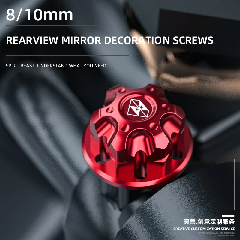 Motorcycle Universal Rearview Mirror Screw Mount Mirrors Bolts Screw M8/10*1.25 Mirror Hole Plug For BMW Suzuki Honda Kawasaki