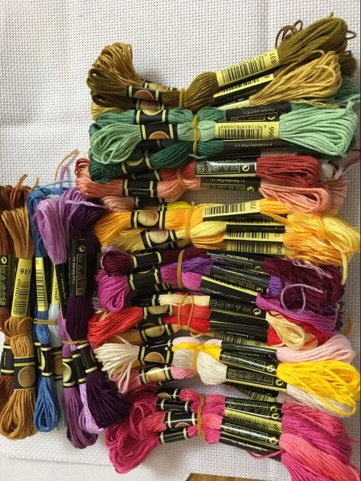 

TOP CXC 10 pieces cross stitch threads / cross stitch embroidery thread / Custom threads colors 05