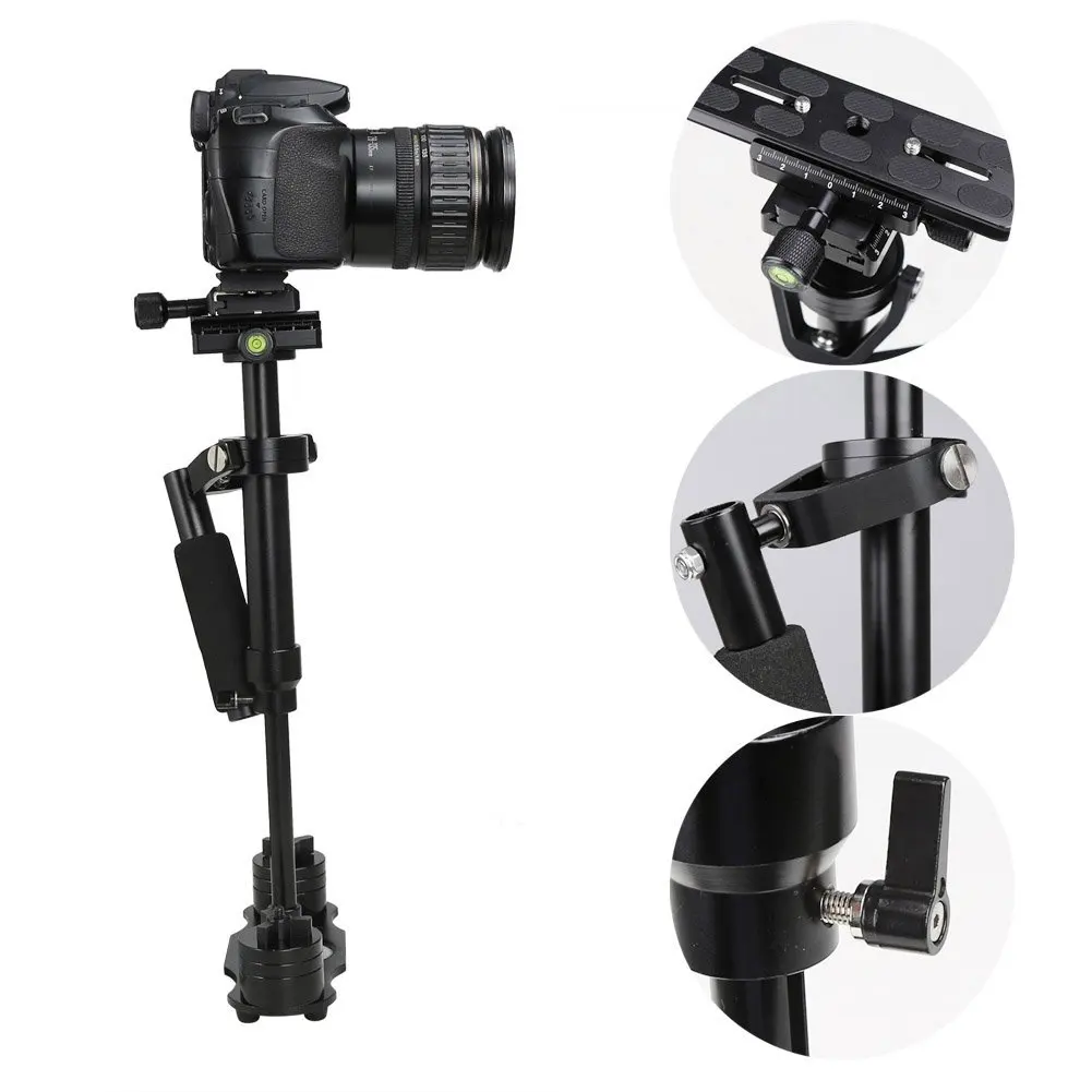 Ручной Стабилизатор S40 из алюминиевого сплава для Canon Nikon Sony камеры GoPro камера Dlsr