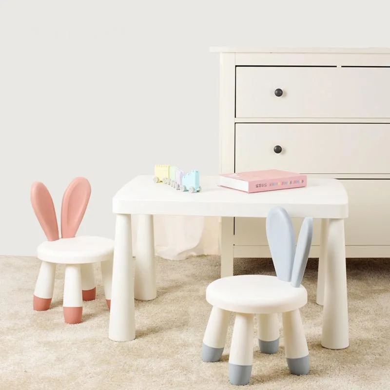 Children's Furniture Baby Chair Children Stool Footboard Indoor Bench Rabbit Deer Shape Children Chair Cute Rabbit Gift