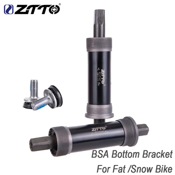 

ZTTO Bicycle Square Tapered Threaded Bottom Bracket BSA80x142 100x155 100x177mm For Axis QuareHole Square Crankset Fat Snow Bike