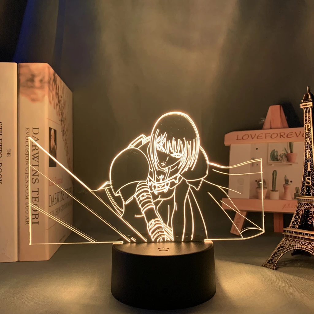 Led Light Anime Claymore Clare for Kids Bedroom Decor Night Light Brithday Gift 