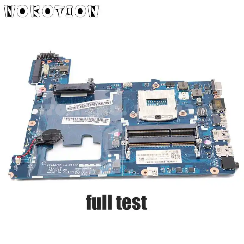 Материнская плата NOKOTION для ноутбука Lenovo IdeaPad G510 11S90003691 VIWGQ /GS LA 9642P материнская GMA HD