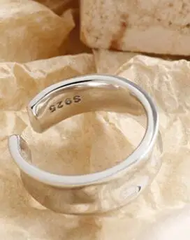 1 pcs a SHANICE 925 пробы серебряные INS минималистичные неровные серьги-манжеты для ушей с неровной поверхностью для женщин и девушек без пирсинга - Окраска металла: 1 pcs a
