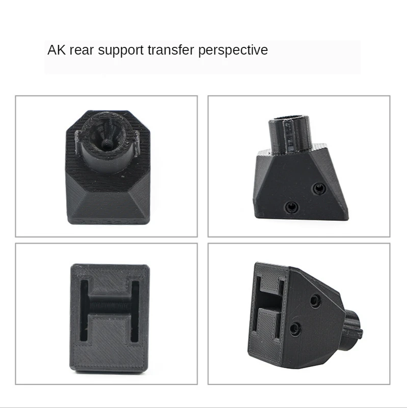 TOtrait AK47 Rear Support Adapter AKM /AKs to AR Butt Battery Nylon Adapter Water Bomb Modification Accessories