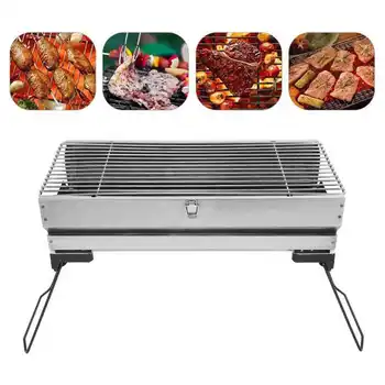 

Grilling Picnic Camping Portable Folding Barbecue Charcoal Grill BBQ Accessory for Outdoor Camping Picnics Gathering Barbecue