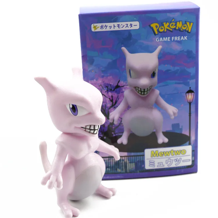 13 см ПВХ Bulbasaur Mewtwo убогая пародия серии игрушка кукла модель милый горячий мультфильм фильм положительная энергия Рождественский подарок для ребенка