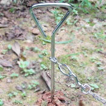 

Stainless Iron Dog Fixed Pile Spiral Anti Wrap Knotting Meadow Dog Nail Outdoor Camping Graden Pet Accessories Dog Leash Tied