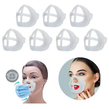

3D Mouth Mask Support Breathing Assist Help Mask Inner Cushion Bracket Food Grade Silicone Reusable Mask Holder Mask Bracket