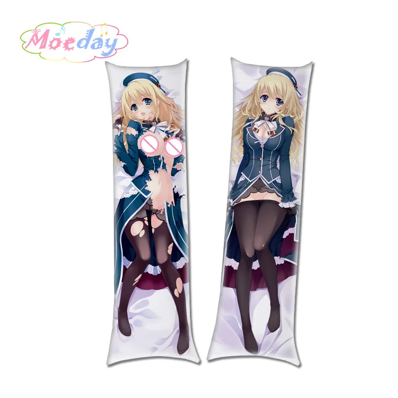 Милый Nijigen девушка подушка «Dakimakura» чехол 2 - Цвет: Коричневый