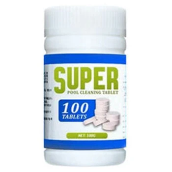 

100Pcs/Box Pool Cleaning Effervescent Chlorine Tablets Cage Disinfectant Swimming Pool Clarifier