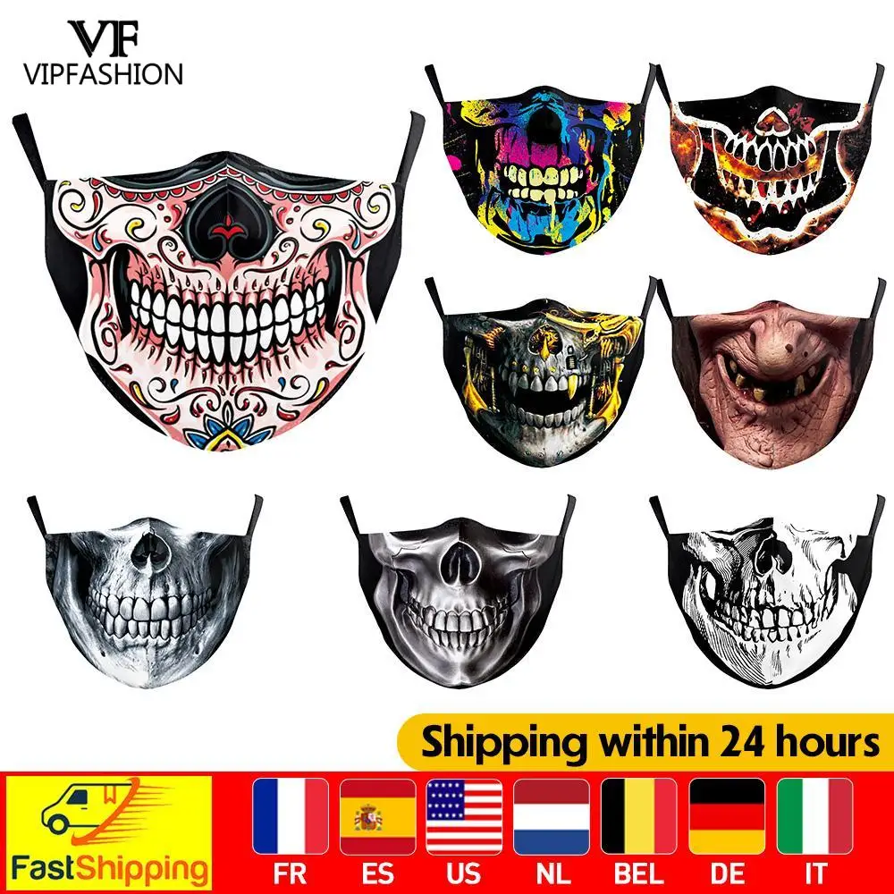 Маска-скелет для косплея взрослых и детей с принтом черепа | Аксессуары одежды