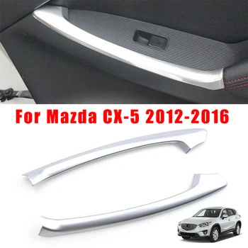 

New Arrival High Quality Chrome Interior Door Rear Armrest Cover Trim Strip For Mazda CX-5 CX5 2013-2016
