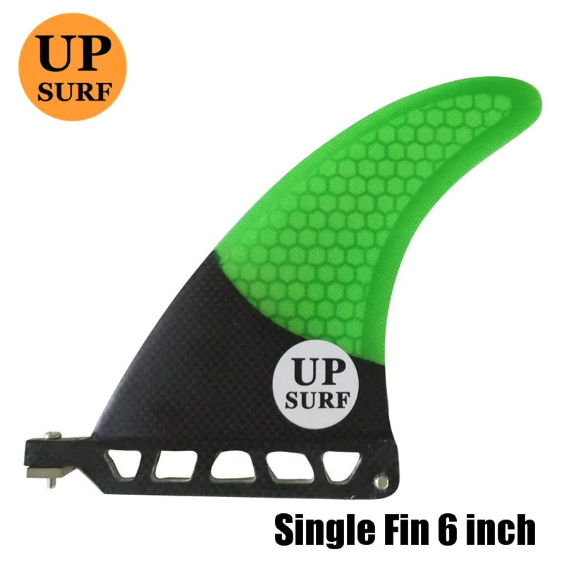 

Surfboard 6"Fins Single Fin UPSURF logo central fin Fibreglass SUP Board Quilhas Fins