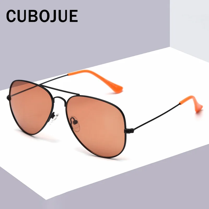 Солнечные очки Cubojue в винтажном стиле UV400 для мужчин и женщин авиаторы