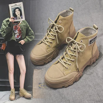 

Canvas Rubber Shoes Women Ankle Boots For Women Sneakers Canvas Martin Working Boots Women Non-Slip Shoes Ladies Hiking Shoes