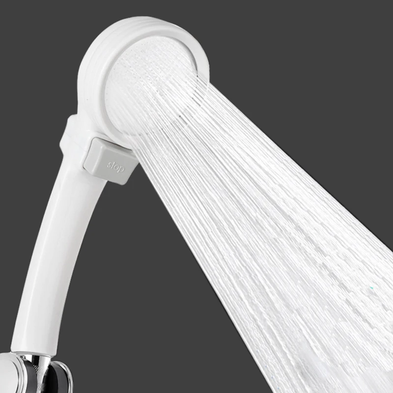 

Saving Water Shower Head High Pressure ABS With Stop Switch Handheld SPA Shower Head Resistance To Falling Massage Nozzle