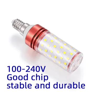 LED 옥수수 전구 삼색 조명, E14 샹들리에 촛불 조명, E27 램프, 2835 SMD110V, 220V, 따뜻한 흰색 3000K, 차가운 흰색 6500K