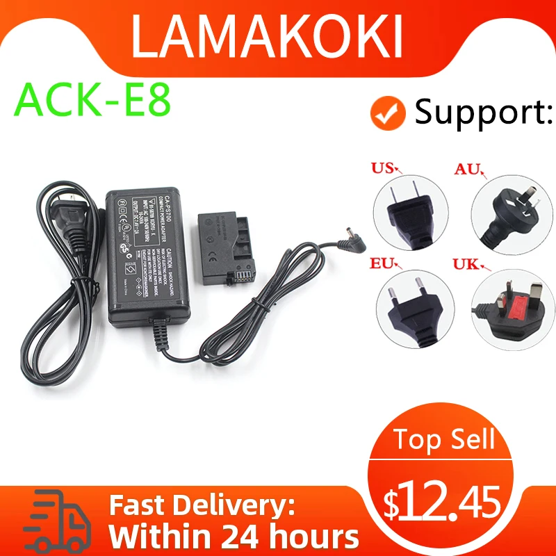 ACK-E8 ACKE8 задавайте E8 AC Мощность набор адаптеров для объектива Цифрового