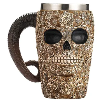 

1pc Beer Mug Drinking Cup Cleat Handle Cup for Home Coffee Halloween