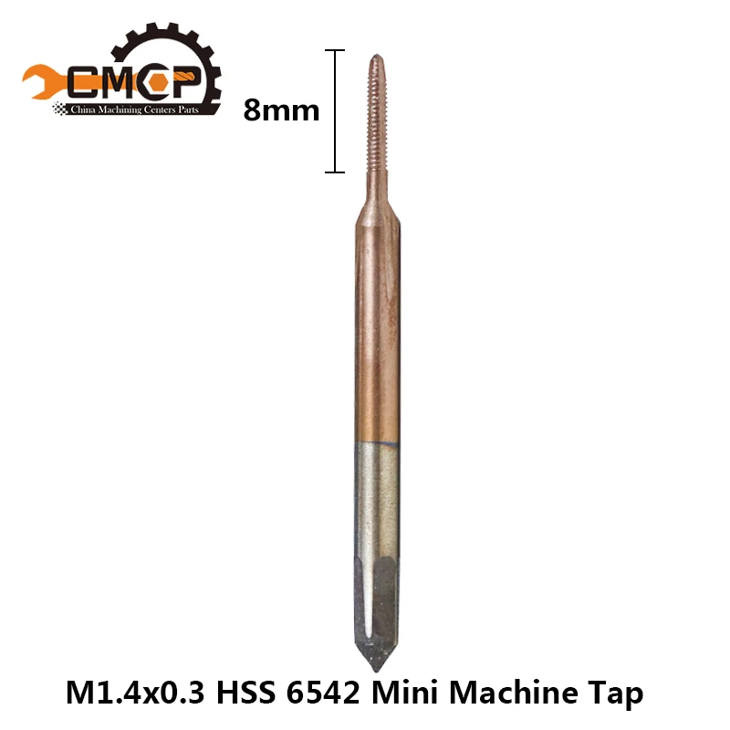 1 шт., метрический резьбовой кран с покрытием TiCN M1 M1.2 M1.4 M1.6 M1.7 M1.8, мини-сверло для крана HSS 6542, машинный кран, прямая флейта, винтовой кран - Цвет: M1.4x0.3
