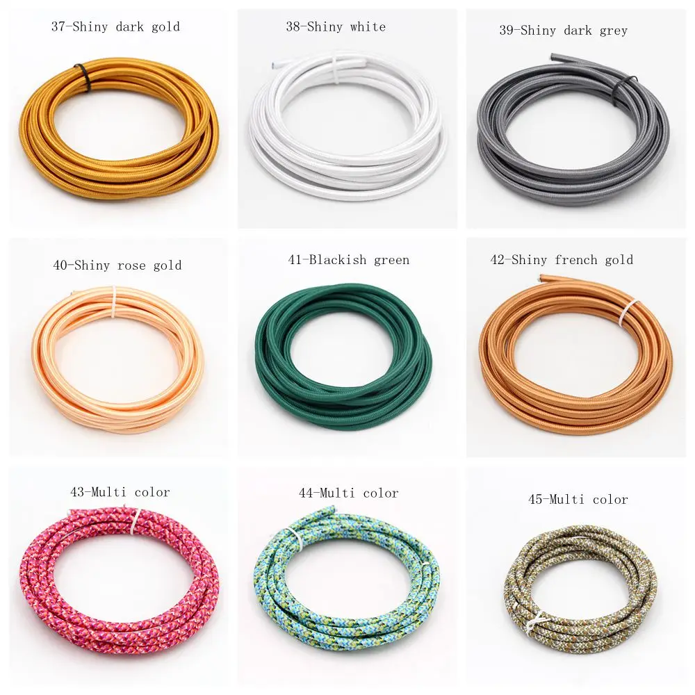 Cable flexible trenzado de 2m, 3m, 5m, 10m, VDE 2 núcleos, 0,75 mm2, Cable de Vintage - AliExpress Luces e iluminación