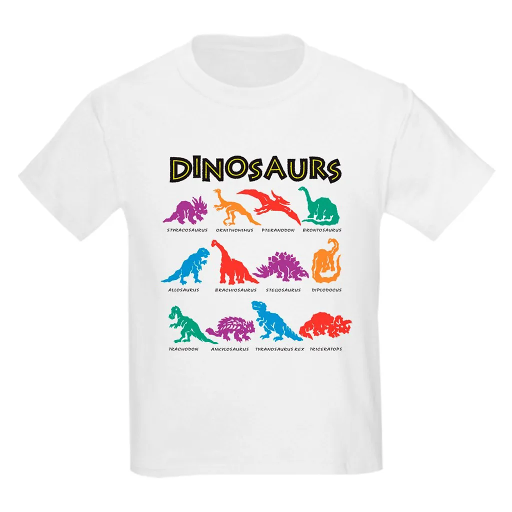 

SAGACE Boys Tops Letter Cartoon Shirt Tops Toddler baby blouse clothes short sleeve shirt Dinosaurs print Cotton daily top