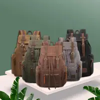 vintage canvas Backpacks Men And Women Bags Travel Students Casual For Hiking Travel Camping Backpack Mochila Masculina 2