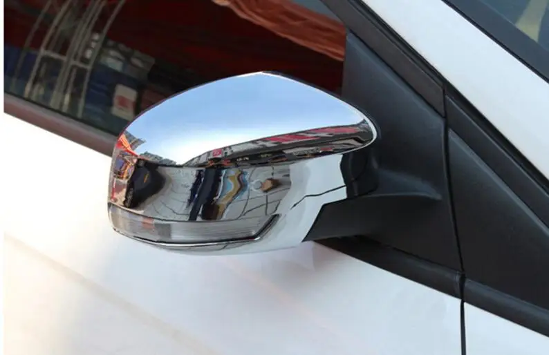 For Ford Focus 3 2012 2013 ABS Chrome Side Mirrors Rearview Mirror Cover Trim Trims car accessories 2pcs/set
