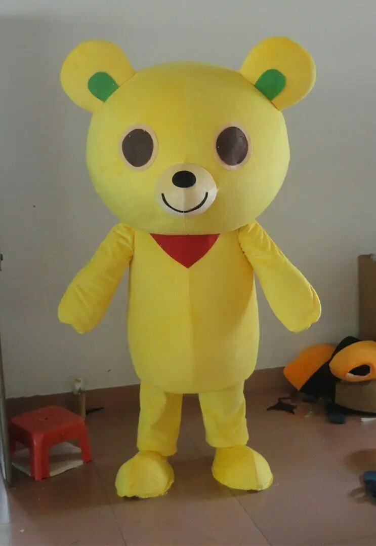 

Yellow Bear Mascot Costume Suits Cosplay Party Game Dress Outfits Advertising Promotion Carnival Halloween Xmas Easter Adults