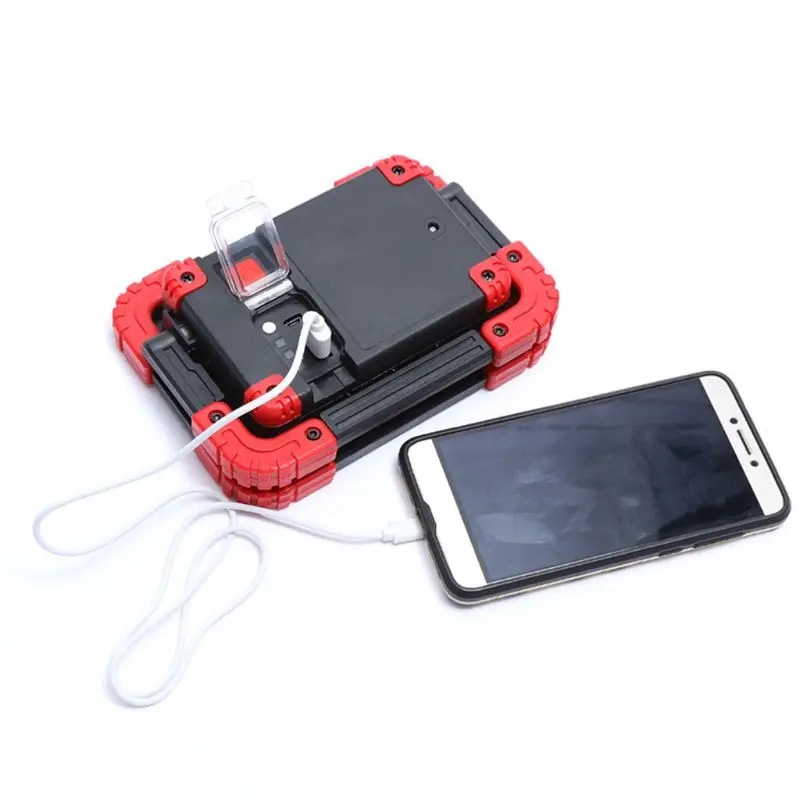USB Rechargeable Work Lamp Outdoor Wireless Light Waterproof 10W Camping Hiking Lights Flashlight Emergency Portable E65B